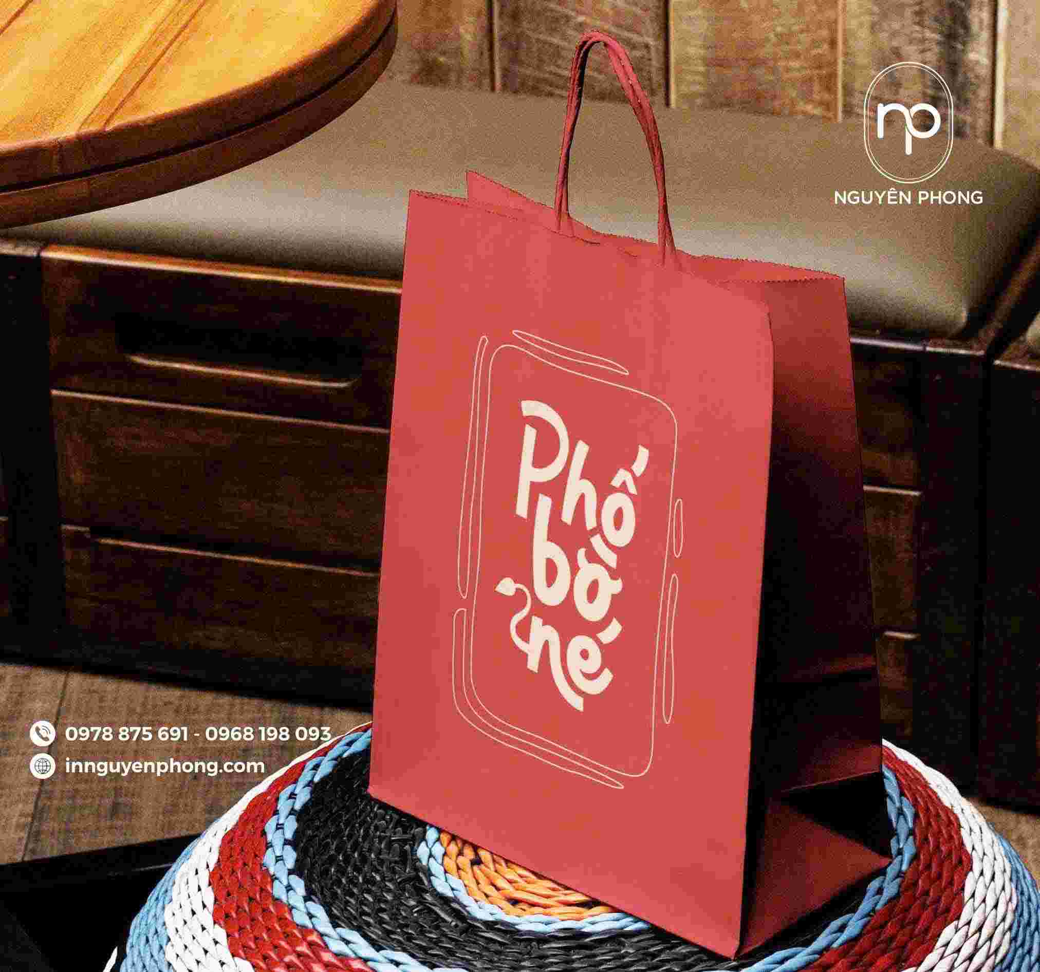 In túi giấy kraft đẹp 